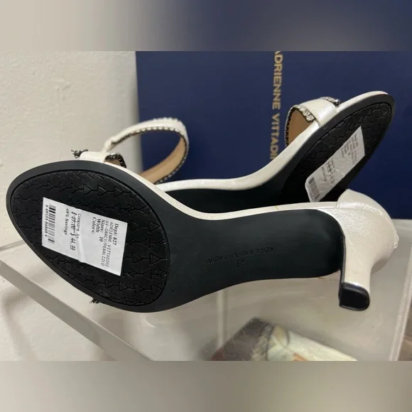 Adrienne Vittadini White Strappy Heels - Picture 5 of 8